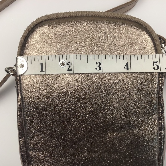 NWOT Borse in Pelle Italian Leather Gold Bag - Picture 15 of 16